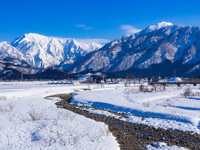 水の回廊　冬の越後三山